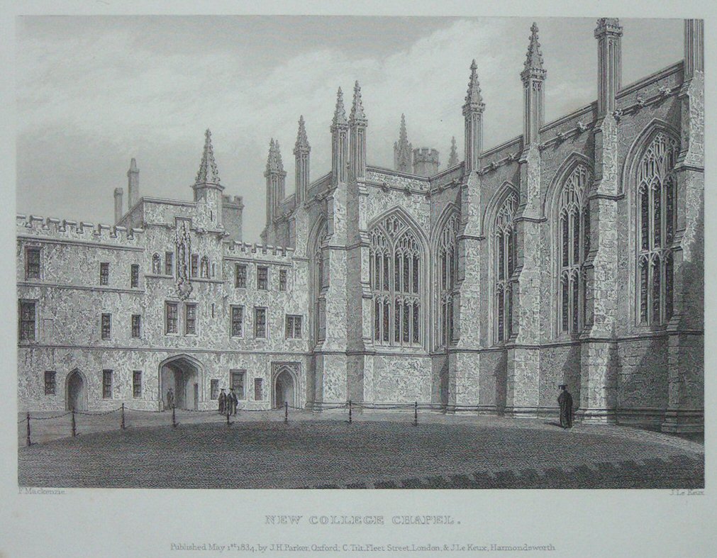 Print - New College Chapel. - Le